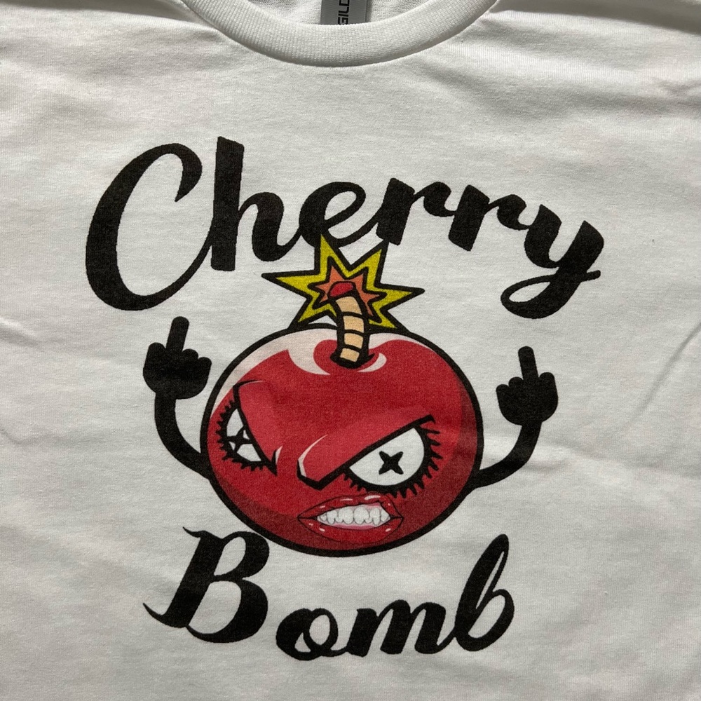 Cherry Bomb White Unisex T-Shirt